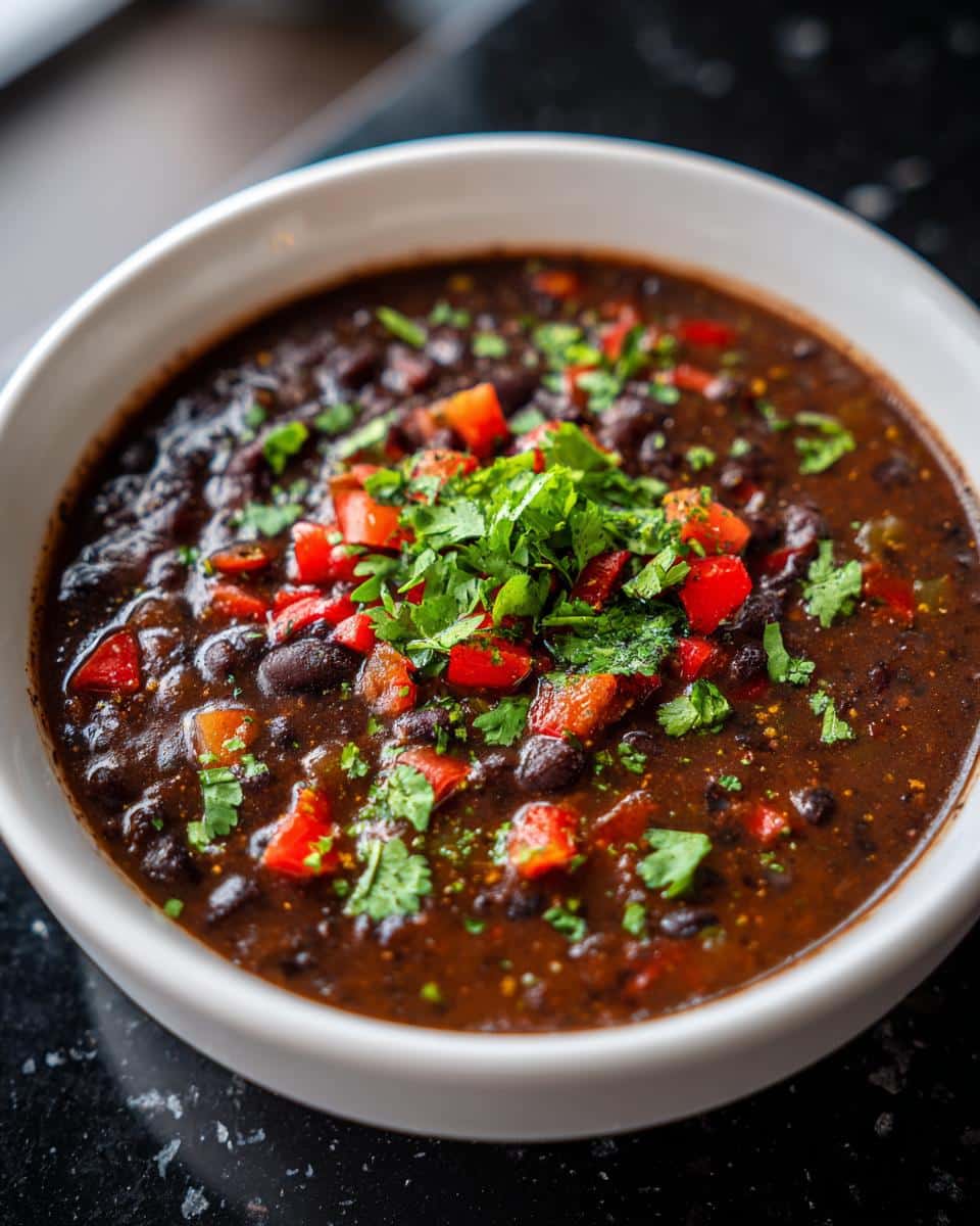 Black Bean Soup with Smoky Cumin - detail 2