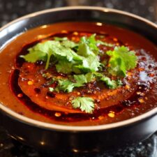 Creamy Black Bean Soup with Spiced Oil in Just 60 Minutes