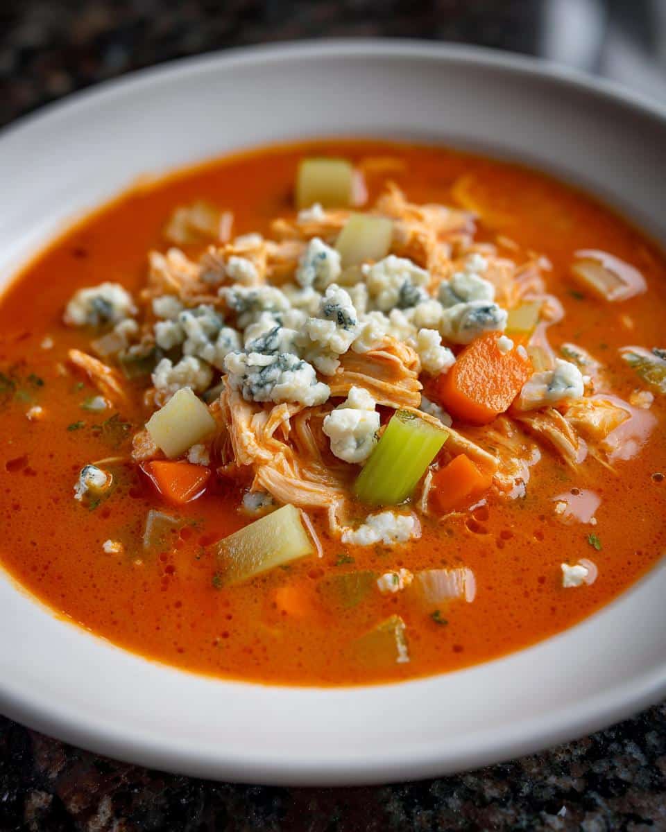 Buffalo Blue Cheese Chicken Soup - detail 1
