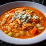 Buffalo Blue Cheese Chicken Soup