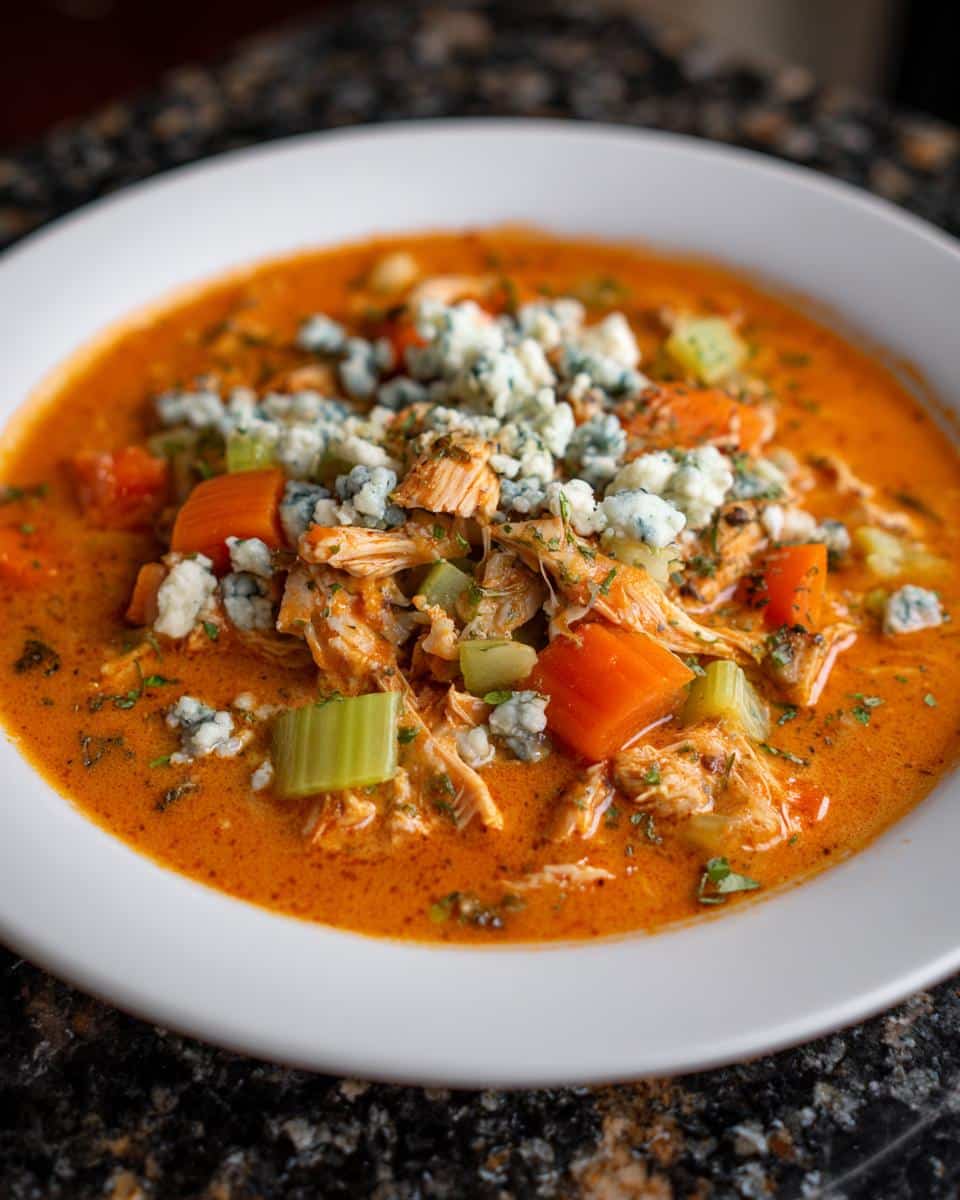 Buffalo Blue Cheese Chicken Soup - detail 3