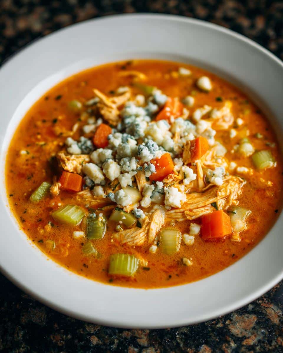 Buffalo Blue Cheese Chicken Soup - detail 4