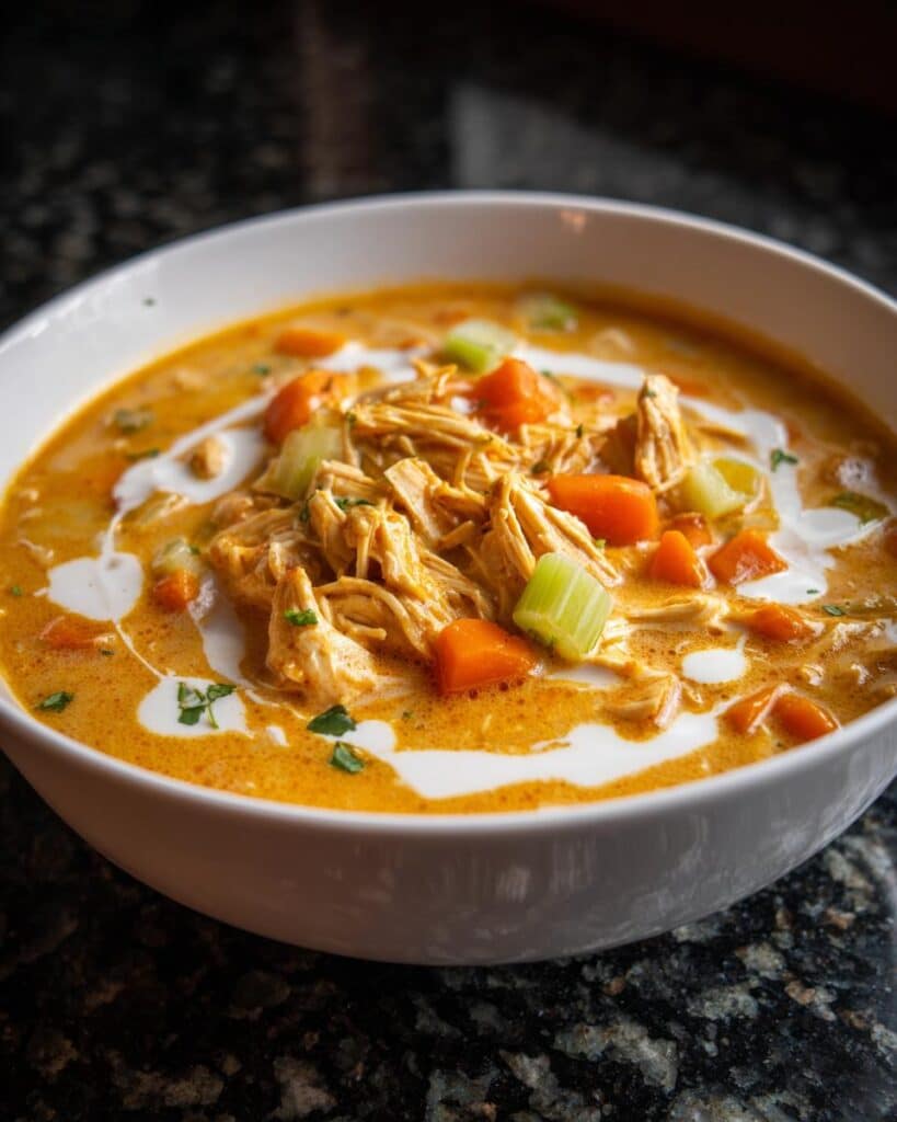 Buffalo Ranch Chicken Soup