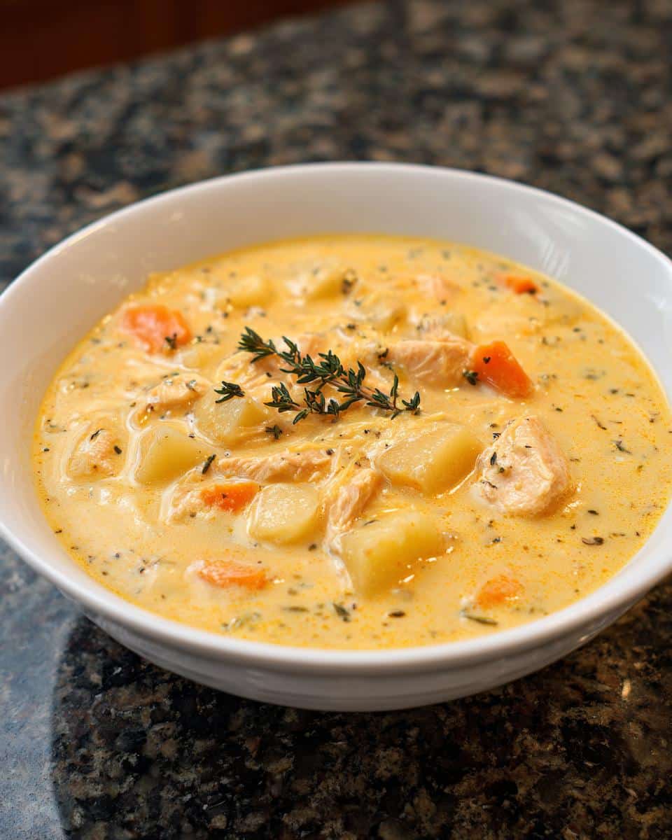 Cheesy Chicken Potato Chowder - detail 3