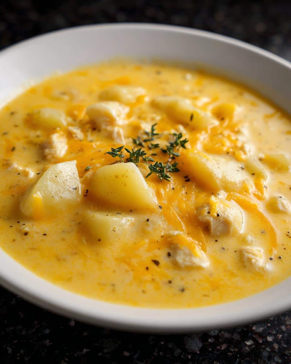 Cheesy Chicken Potato Chowder - detail 4