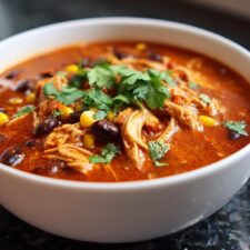 35-Minute Chicken Enchilada Cream Soup You'll Crave Forever
