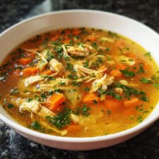 Healing Classic Homestyle Chicken Broth Soup Recipe in 3 Simple Steps