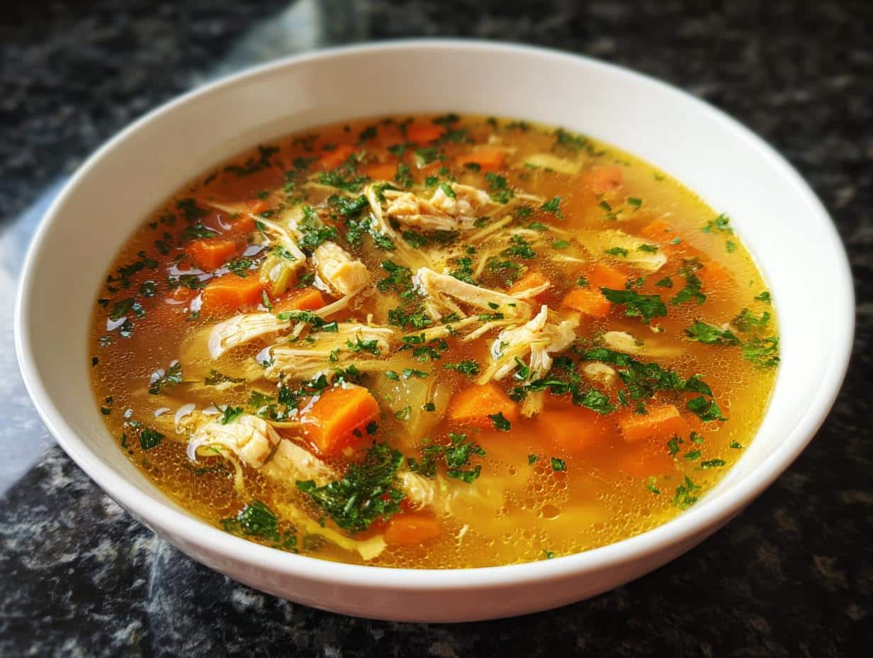 Classic Homestyle Chicken Broth Soup
