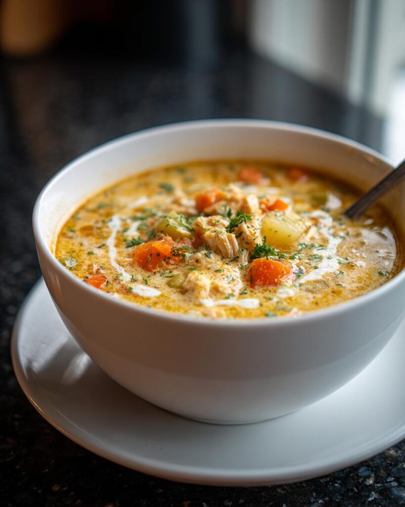 Cozy Crockpot Chicken Chowder