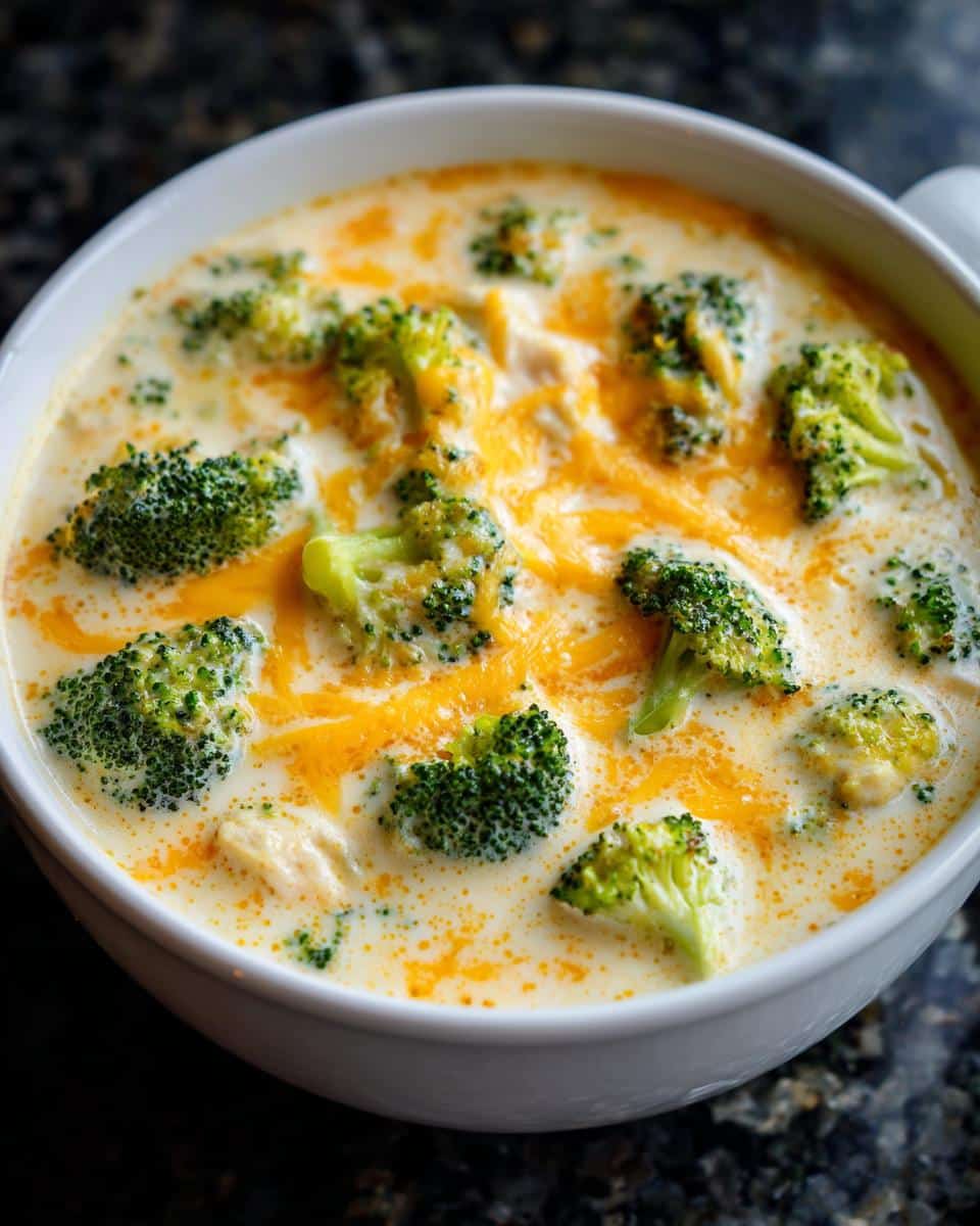 Creamy Broccoli Cheddar Chicken Soup - detail 4