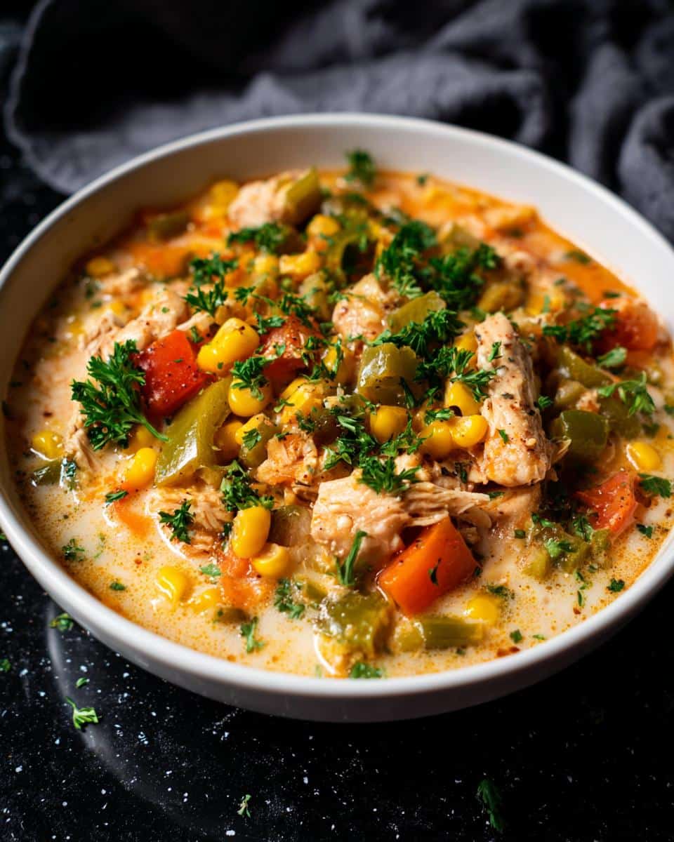 Creamy Cajun Corn Chicken Soup - detail 1