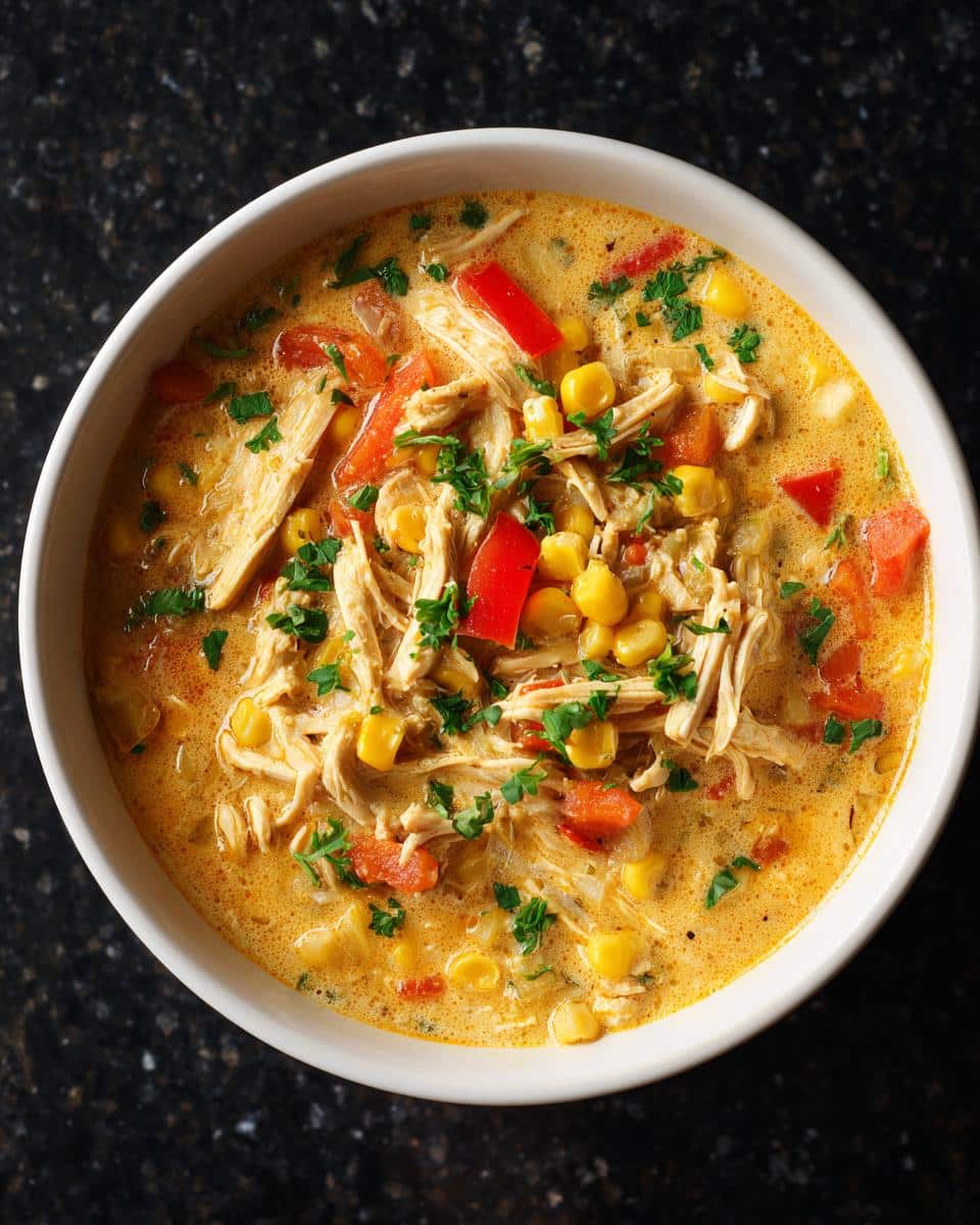 Creamy Cajun Corn Chicken Soup - detail 2