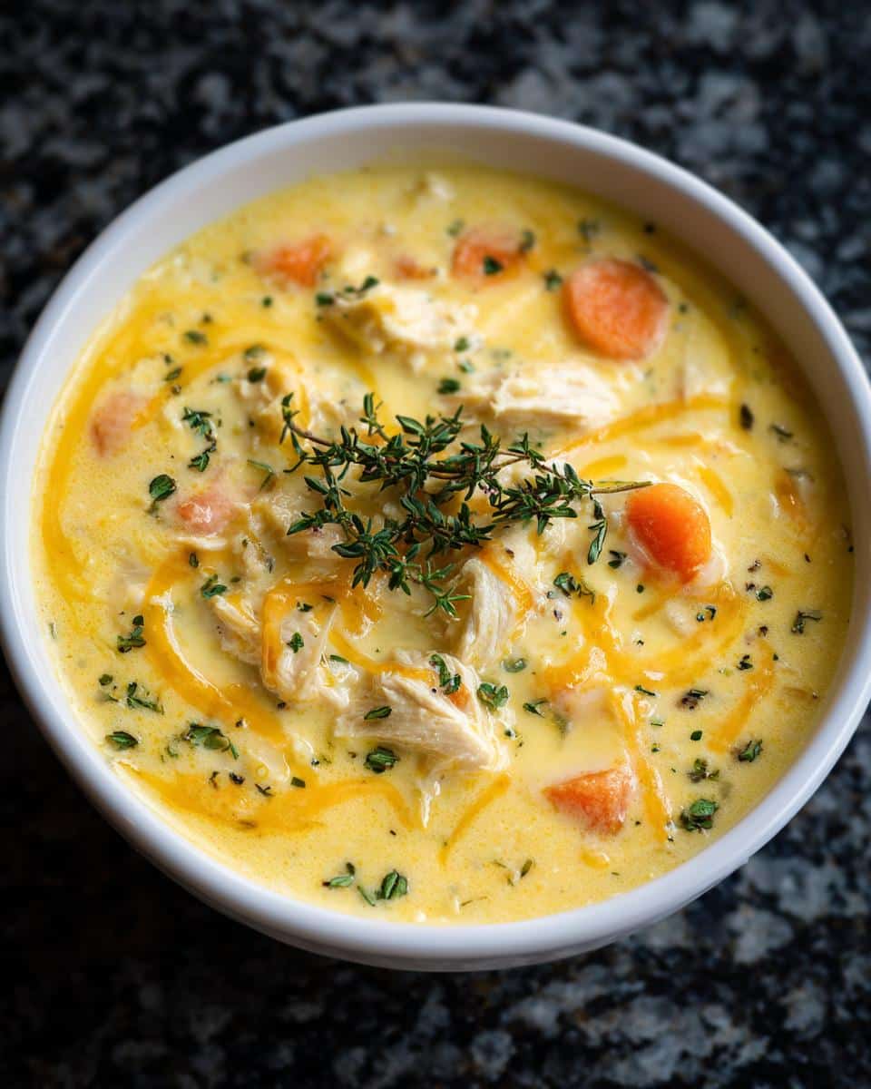 Creamy Cheddar Chicken Soup Bowl - detail 4