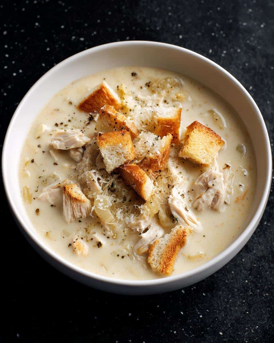 Creamy Chicken Alfredo Soup - detail 1