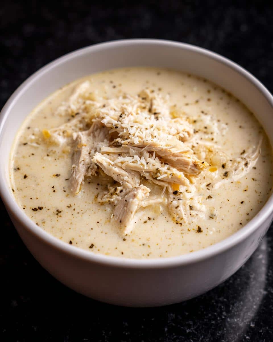 Creamy Chicken Alfredo Soup - detail 2