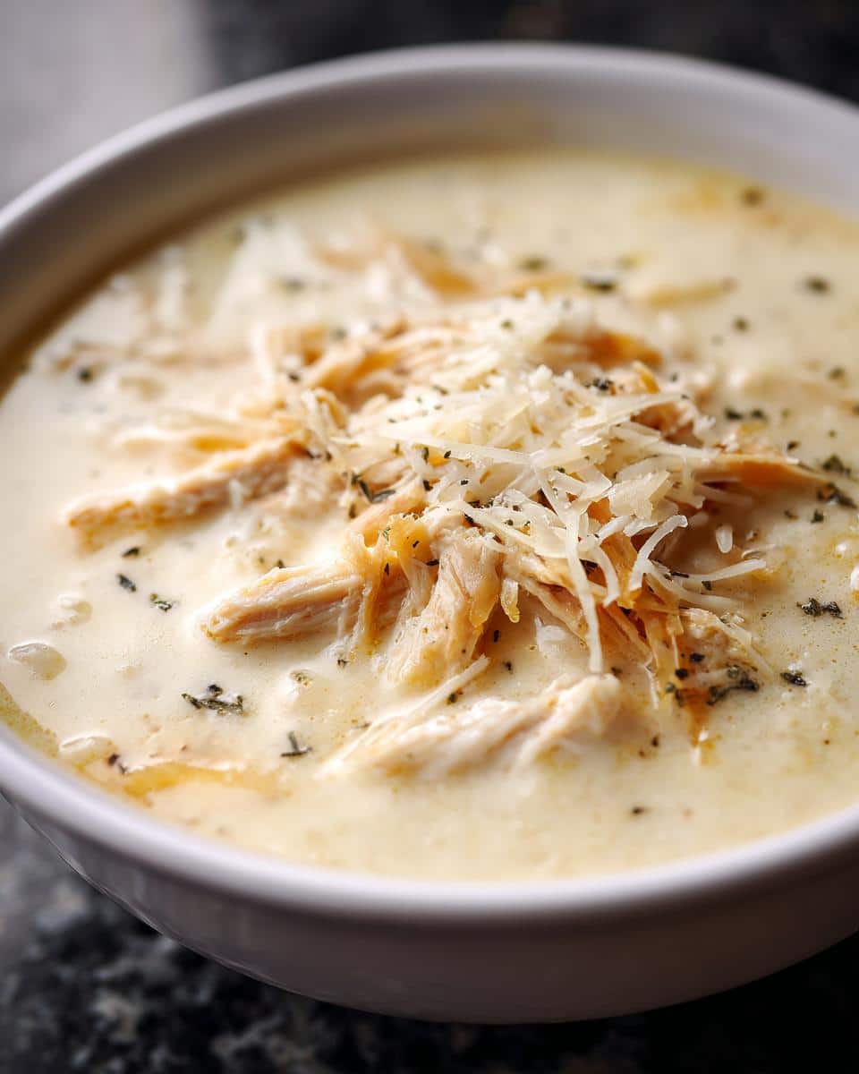 Creamy Chicken Alfredo Soup - detail 4