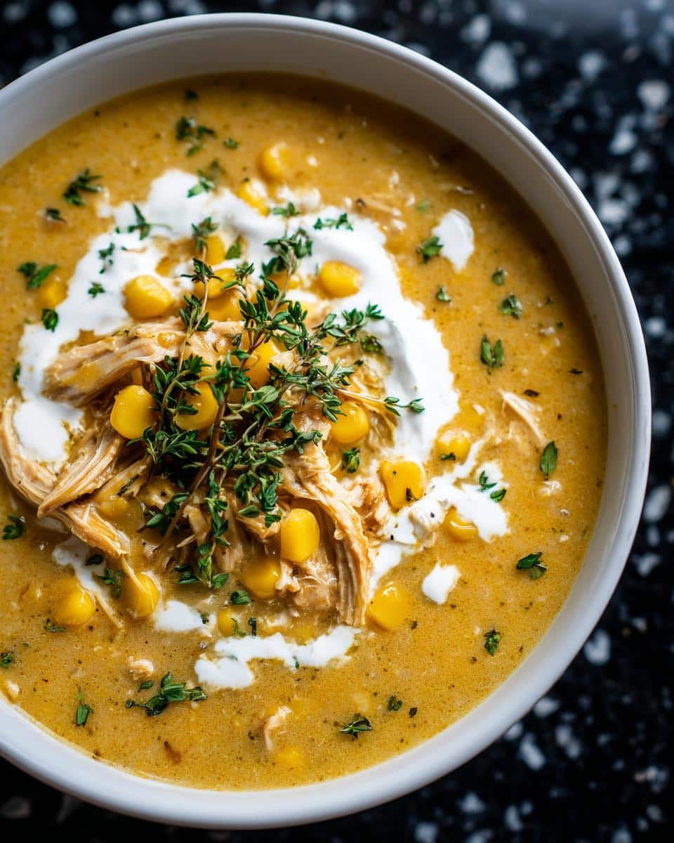 Creamy Chicken and Corn Soup - detail 2