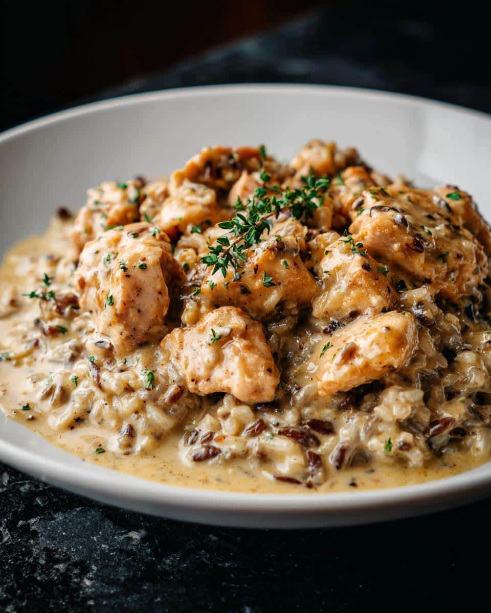 Creamy Chicken and Wild Rice Bowl - detail 2