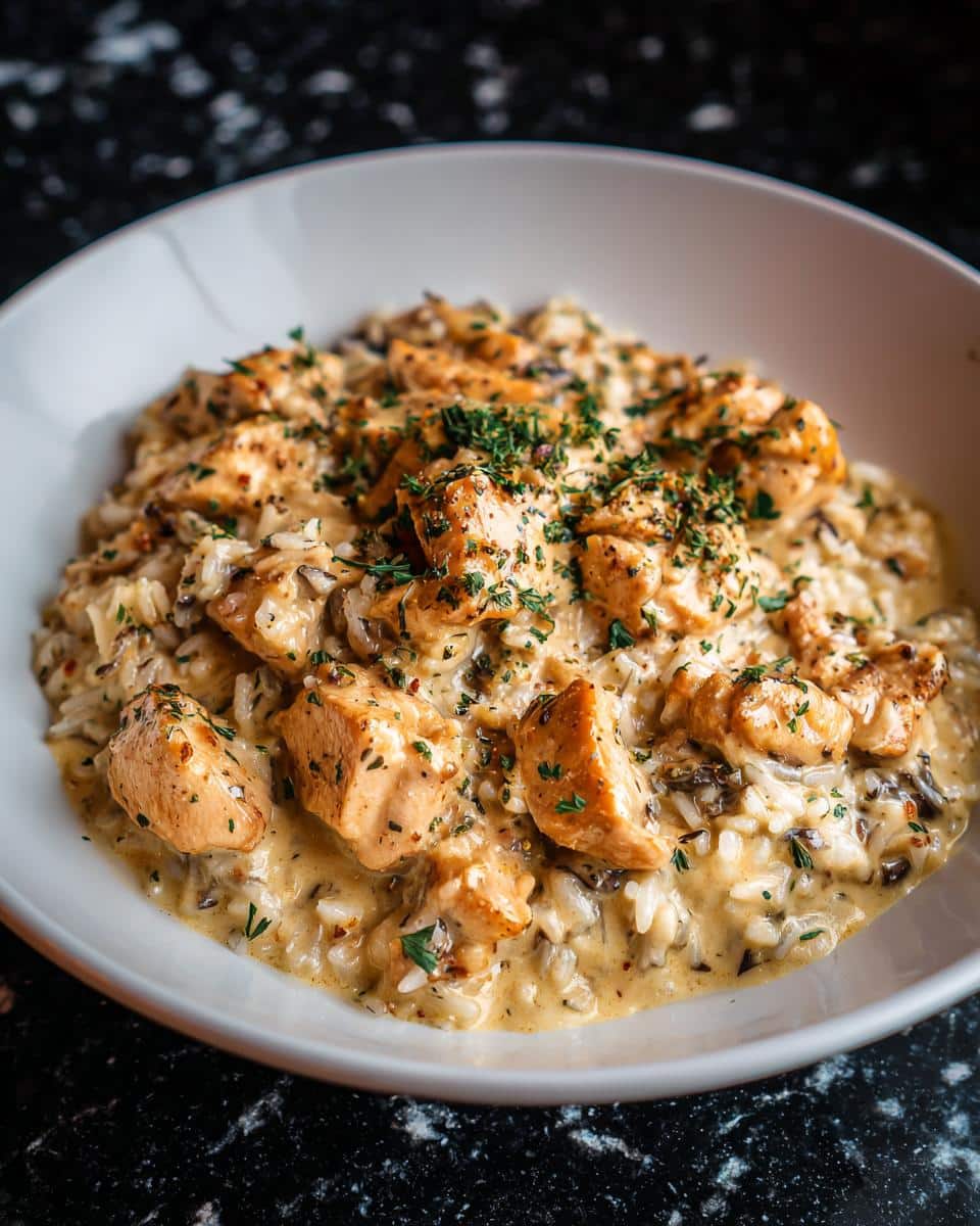 Creamy Chicken and Wild Rice Bowl - detail 3