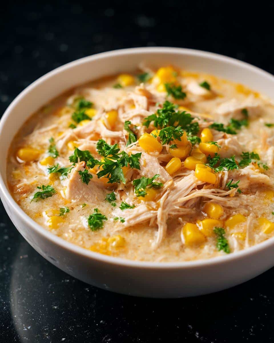 Creamy Corn Chicken Soup Bowl - detail 1
