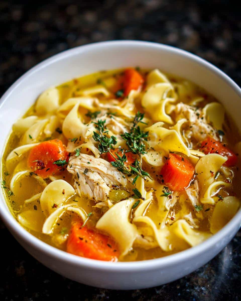 Creamy Garlic Chicken Noodle Soup - detail 3