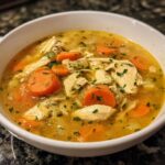Creamy Garlic Herb Chicken Soup