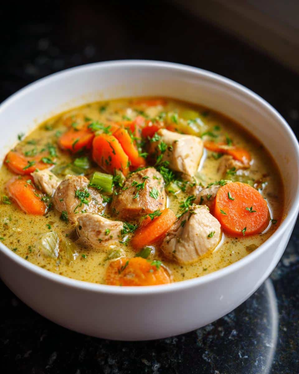 Creamy Garlic Herb Chicken Soup - detail 3