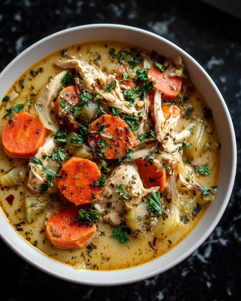 Creamy Garlic Herb Chicken Soup - detail 4