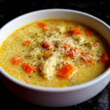Creamy Garlic Parmesan Chicken Soup - 30-Minute Comfort Bliss