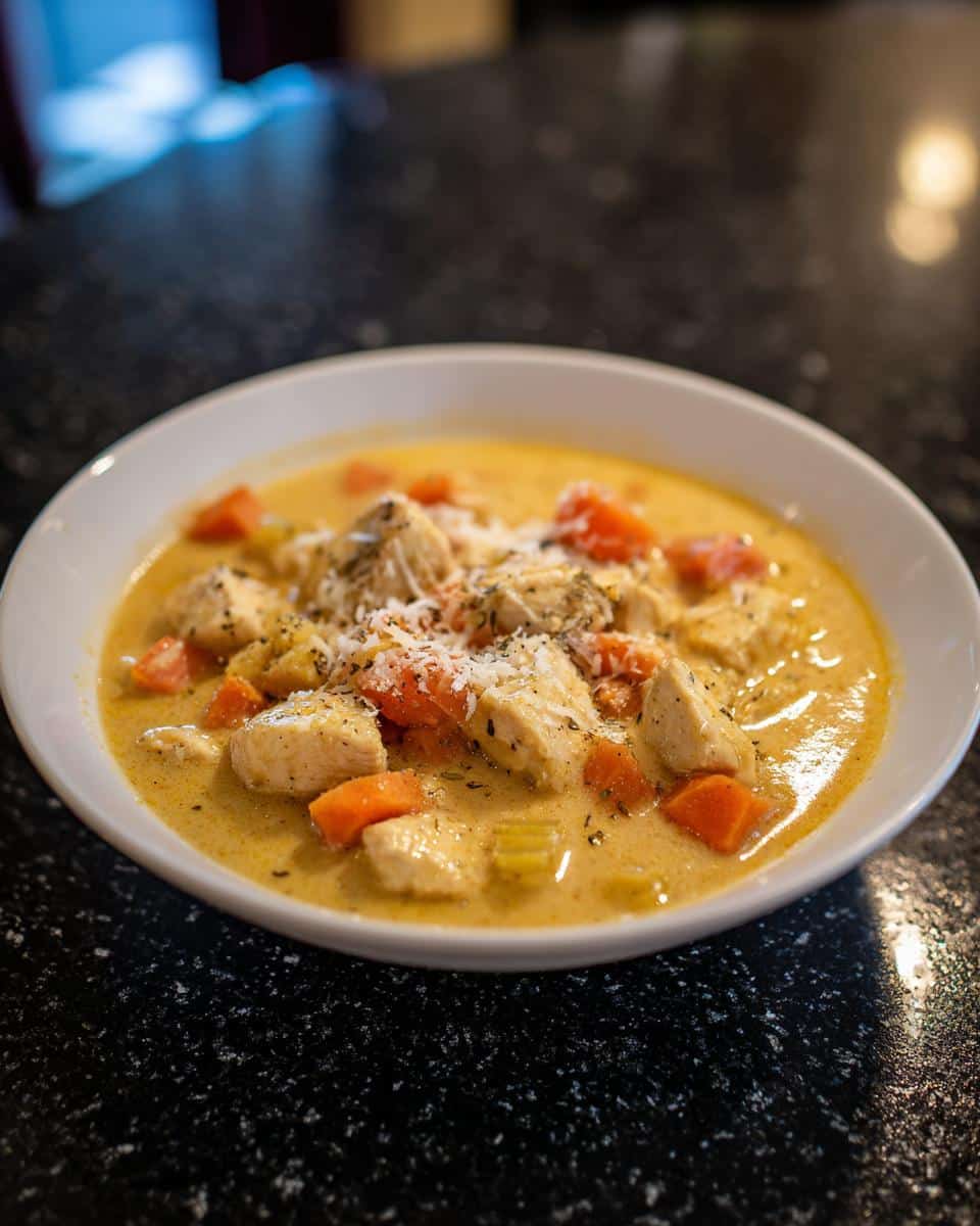 Creamy Garlic Parmesan Chicken Soup - detail 4