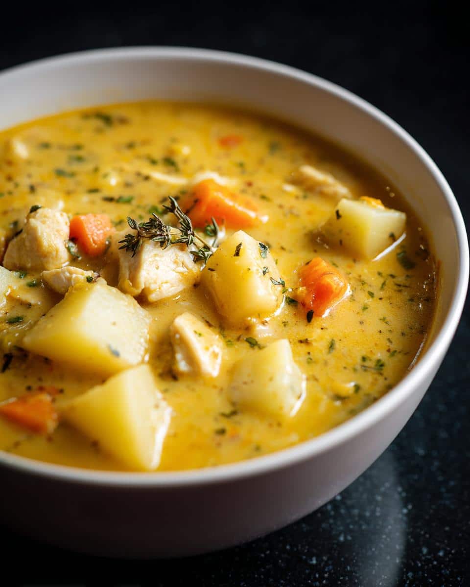 Creamy Garlic Potato Chicken Soup - detail 4