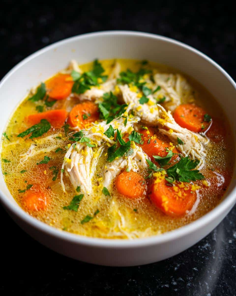 Creamy Herb Lemon Chicken Soup - detail 2