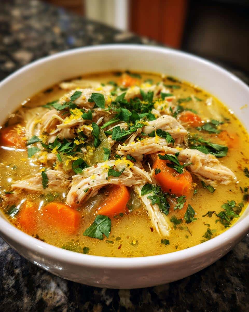 Creamy Herb Lemon Chicken Soup - detail 3