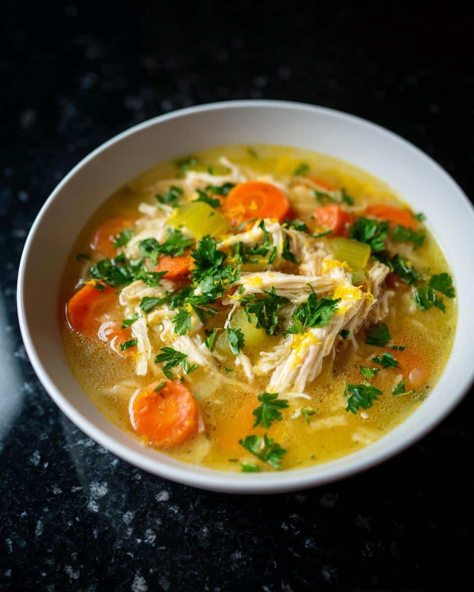 Creamy Herb Lemon Chicken Soup - detail 4