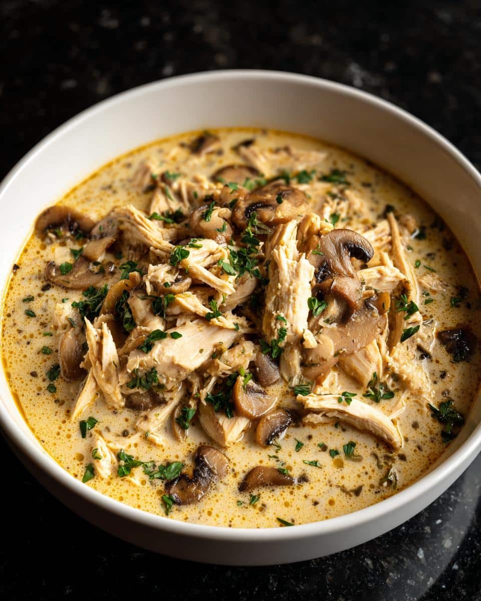 Creamy Mushroom Chicken Chowder - detail 1