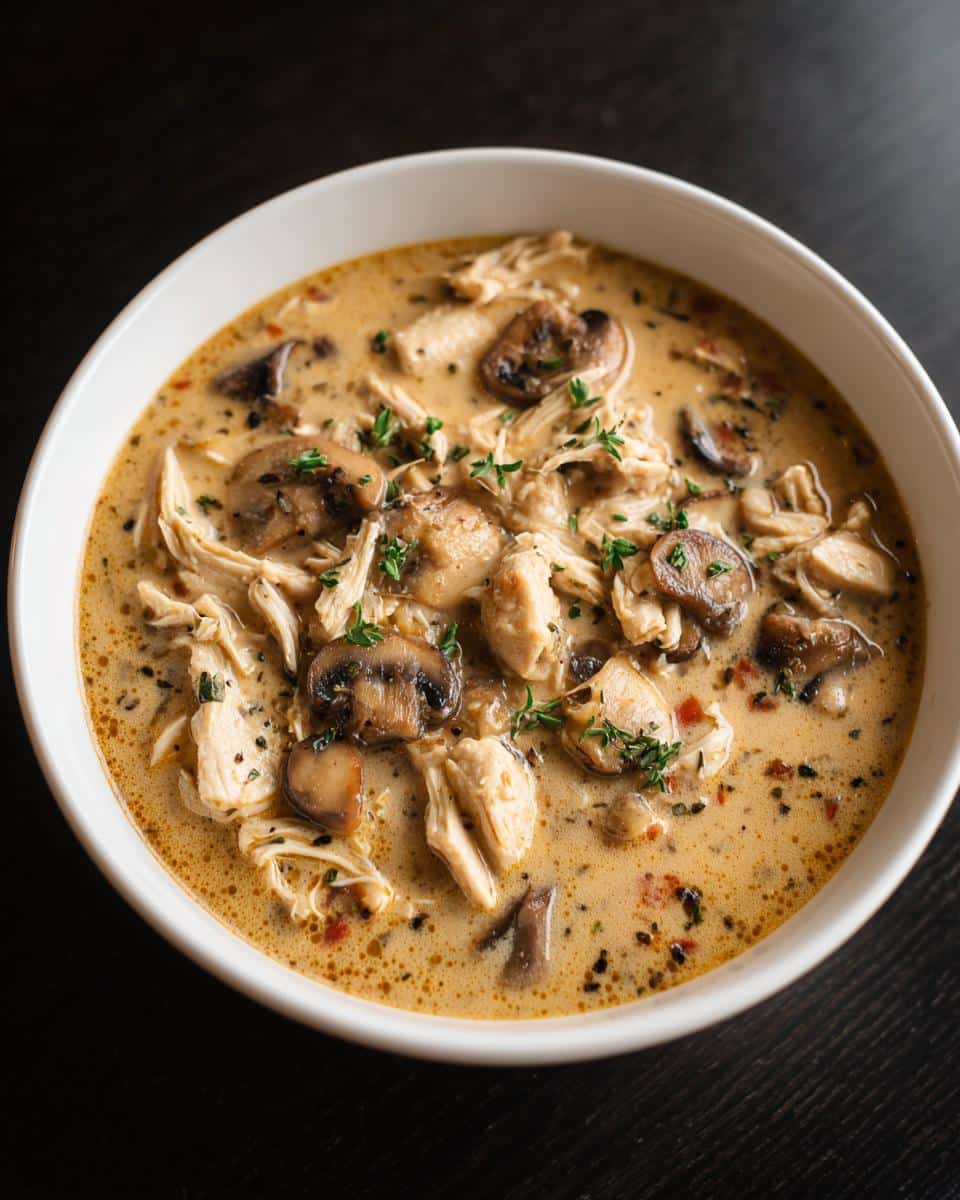 Creamy Mushroom Chicken Chowder - detail 2
