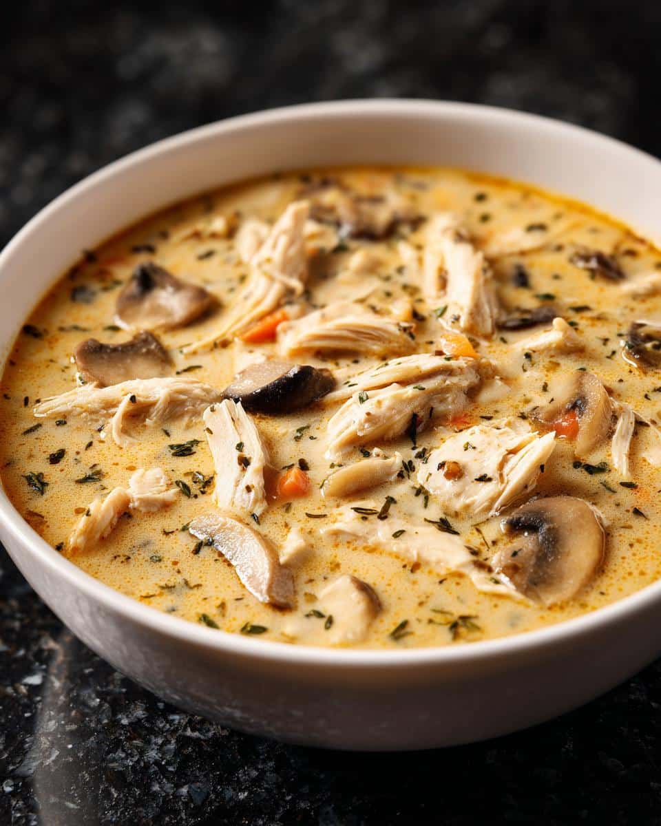 Creamy Mushroom Chicken Chowder - detail 3