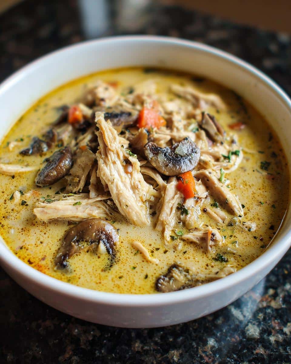 Creamy Mushroom Chicken Chowder - detail 4