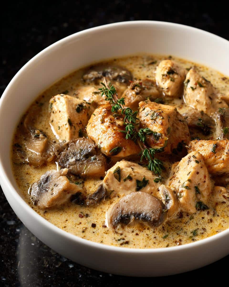 Creamy Mushroom Chicken Soup - detail 3