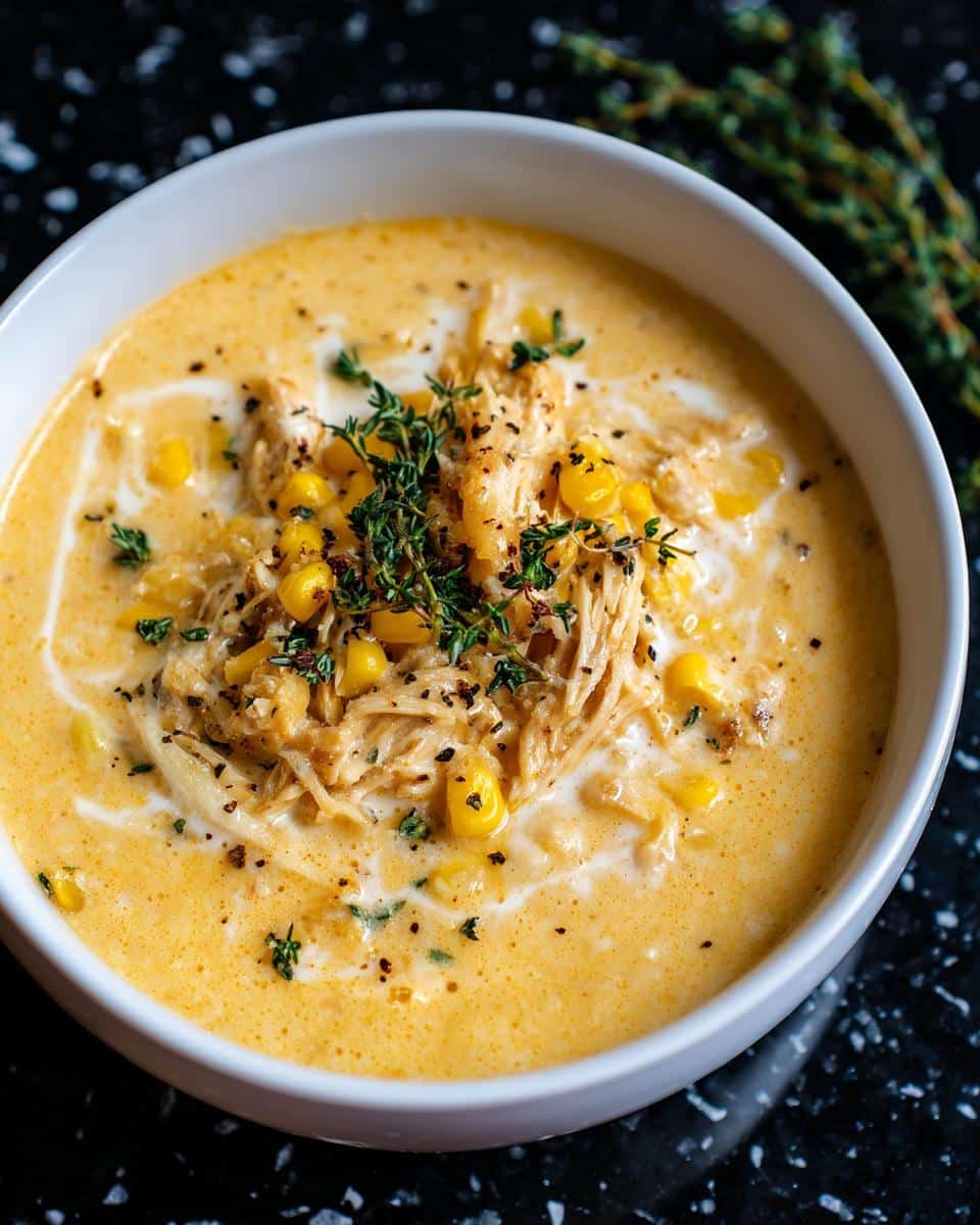 Creamy Parmesan Corn Chicken Soup - detail 1