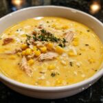 Creamy Parmesan Corn Chicken Soup
