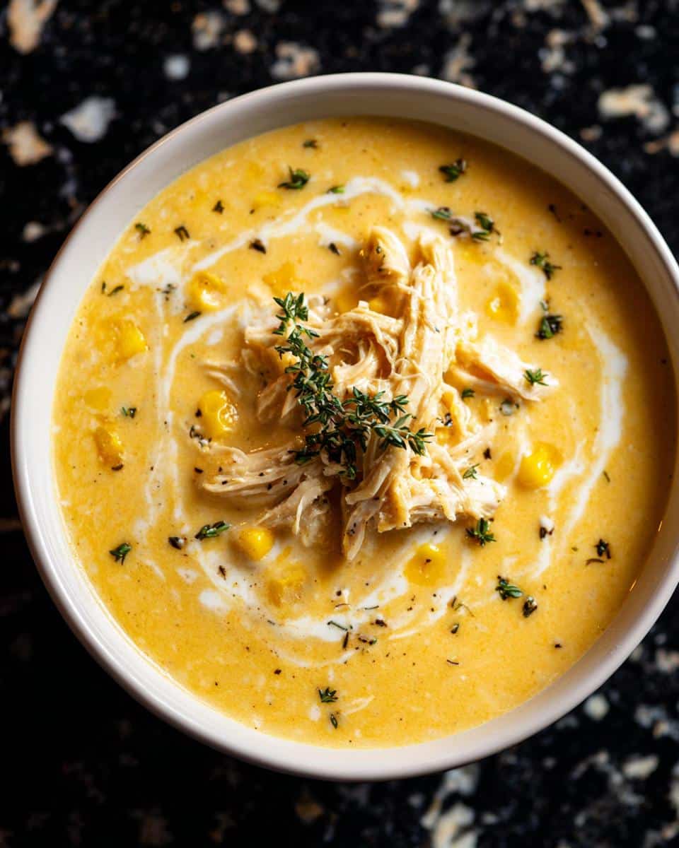 Creamy Parmesan Corn Chicken Soup - detail 2
