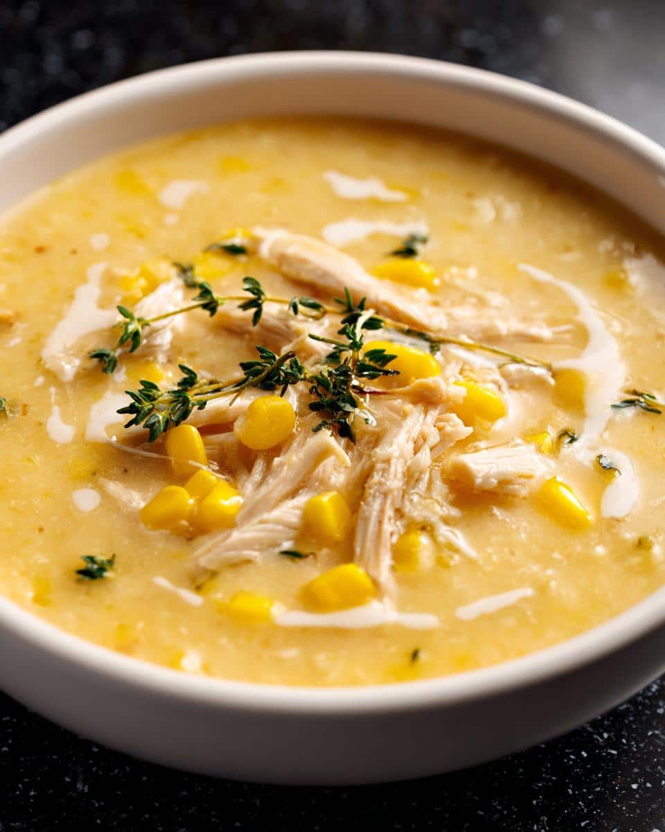 Creamy Parmesan Corn Chicken Soup - detail 3