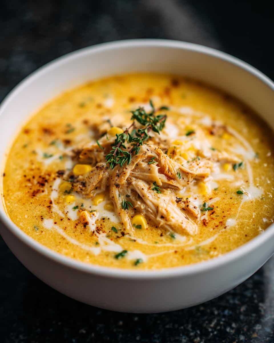 Creamy Parmesan Corn Chicken Soup - detail 4