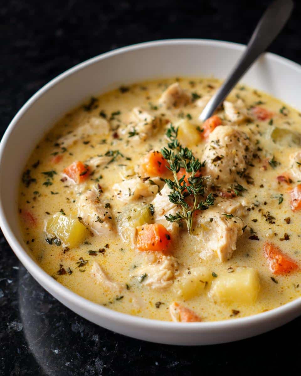 Creamy Roasted Garlic Chicken Chowder - detail 1