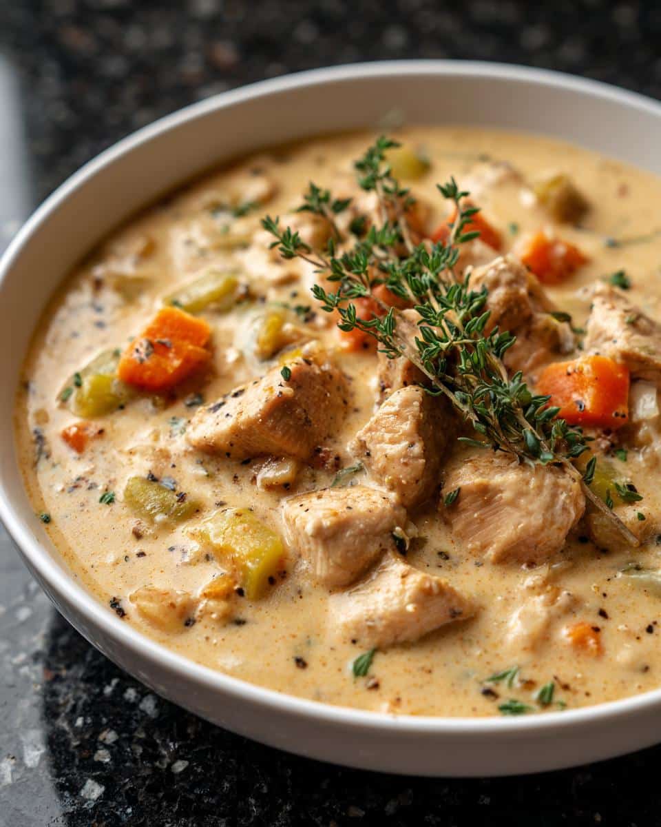 Creamy Roasted Garlic Chicken Chowder - detail 2
