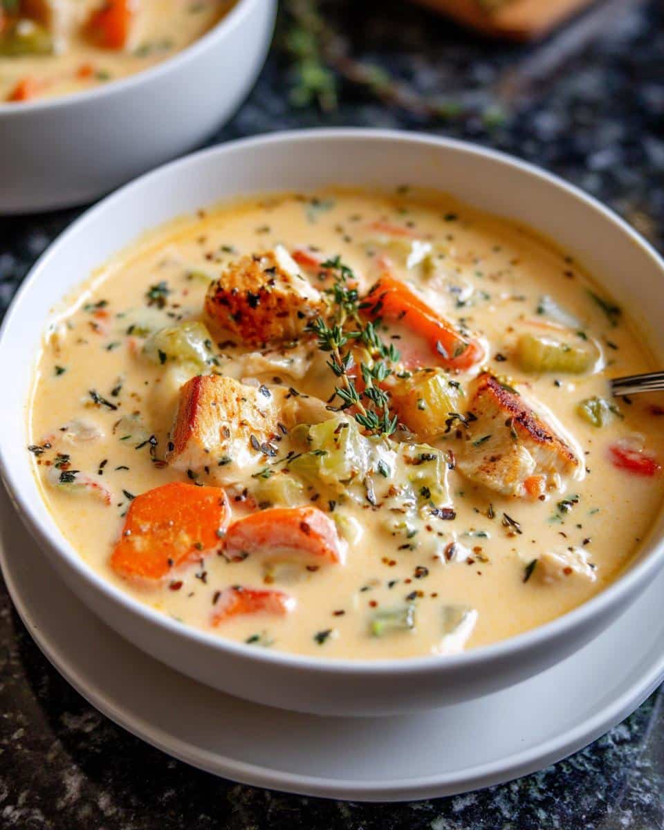 Creamy Roasted Veggie Chicken Soup - detail 4