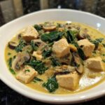 Creamy Spinach Mushroom Chicken Soup