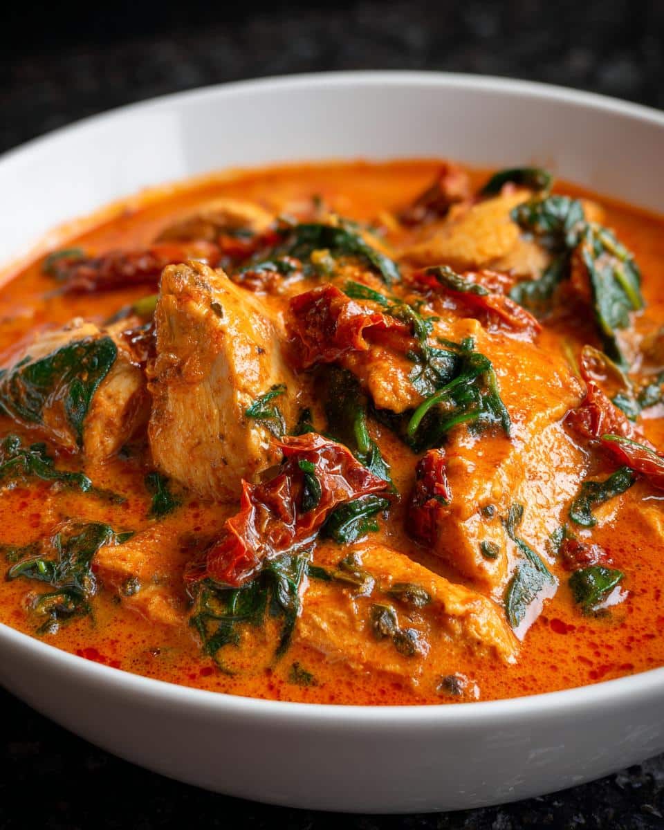 Creamy Sun-Dried Tomato Chicken Soup - detail 1