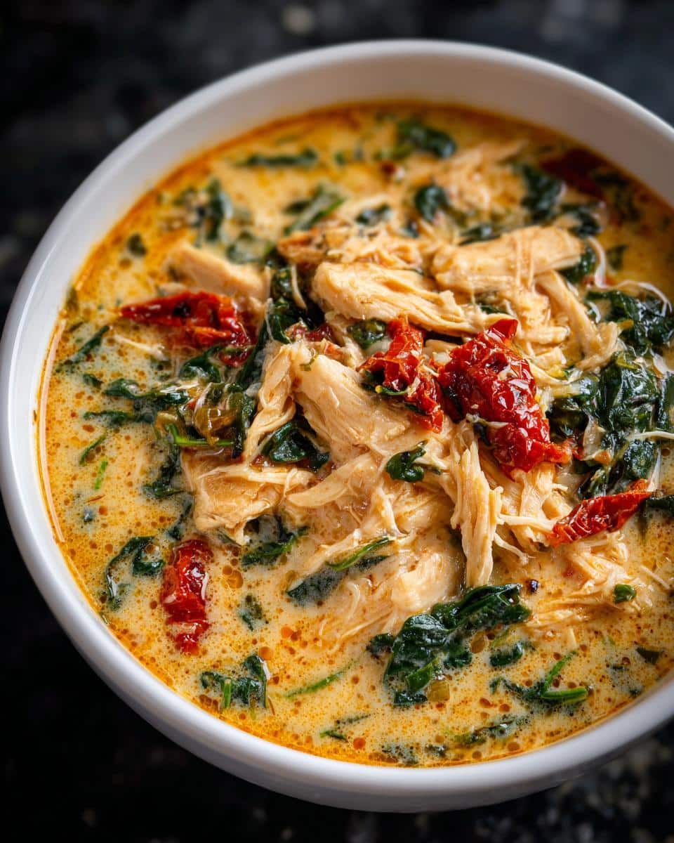 Creamy Tuscan Chicken Chowder - detail 4